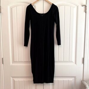 midi cable knit dress Farm Rio White Midi Sweater Dress main image 0